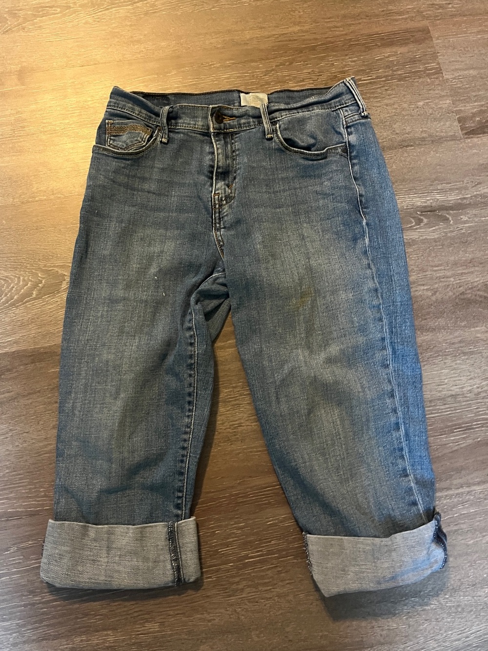 Levi’s Women's Blue Boyfriend Cuffed Jeans size 6